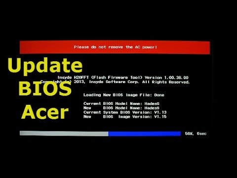 how to update acer bios
